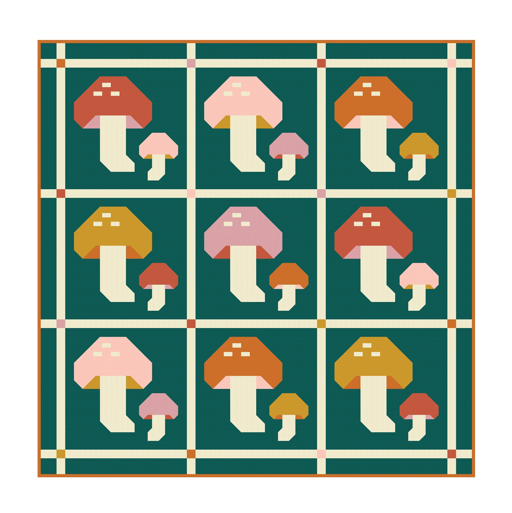 Forest Fungi Quilt Pattern - Pen + Paper Patterns