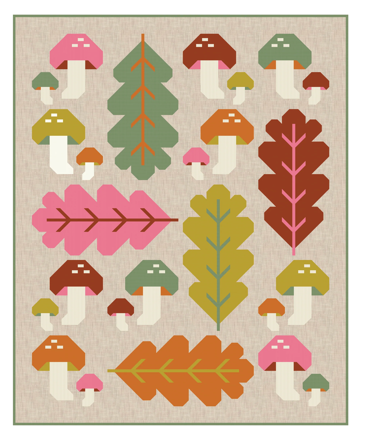Forest Fungi Quilt Pattern - Pen + Paper Patterns