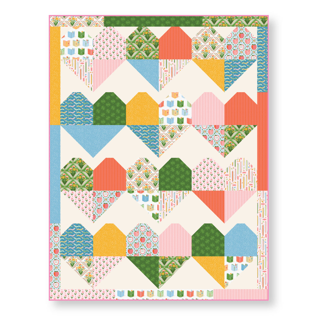 PRE-ORDER - Little Seeds - Blue - Bookworm - Cloud9 Fabrics - Quilting Fabric by the Yard