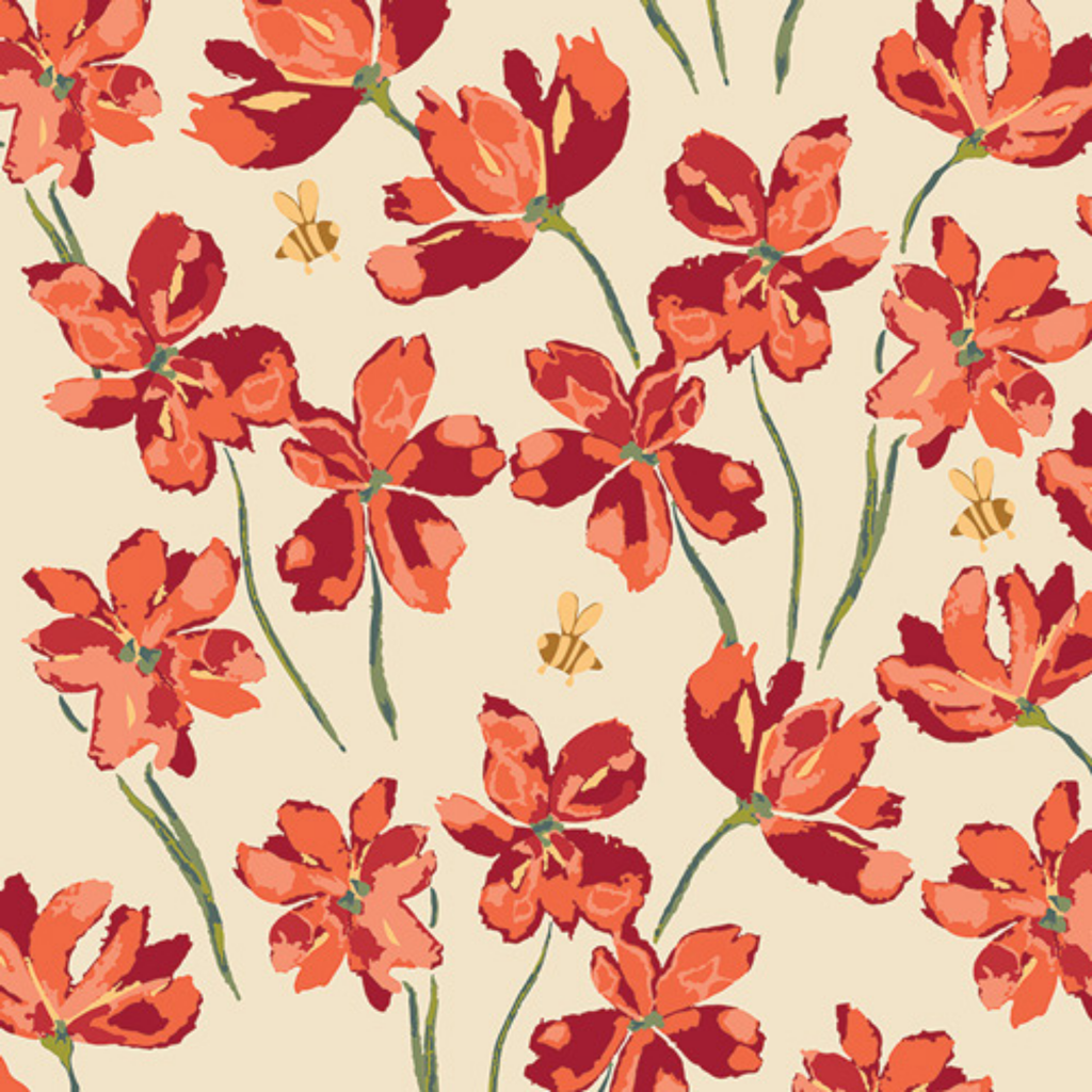 Sprouted Seedlings - Summer Homestead - Art Gallery Fabric - Quilting Fabric by the Yard