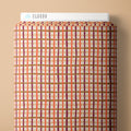 PRE-ORDER - Pep Rally Plaid in Plum/Orange - Touchdowns & Tailwags - Cloud9 Fabric - Quilting Fabric by the Yard