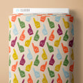 PRE-ORDER - Foam Fanatics in Oat/Multi - Touchdowns & Tailwags - Cloud9 Fabric - Quilting Fabric by the Yard