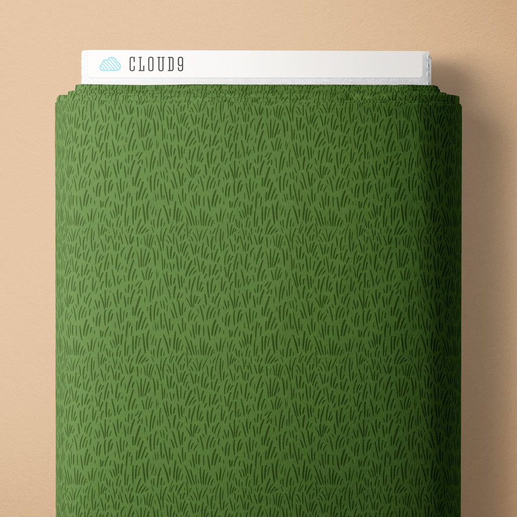 PRE-ORDER - Fresh Turf in Green - Touchdowns & Tailwags - Cloud9 Fabric - Quilting Fabric by the Yard