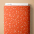 PRE-ORDER - X's and O's in Orange - Touchdowns & Tailwags - Cloud9 Fabric - Quilting Fabric by the Yard