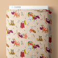 PRE-ORDER - Time Fur Football in Oat/Multi - Touchdowns & Tailwags - Cloud9 Fabric - Quilting Fabric by the Yard
