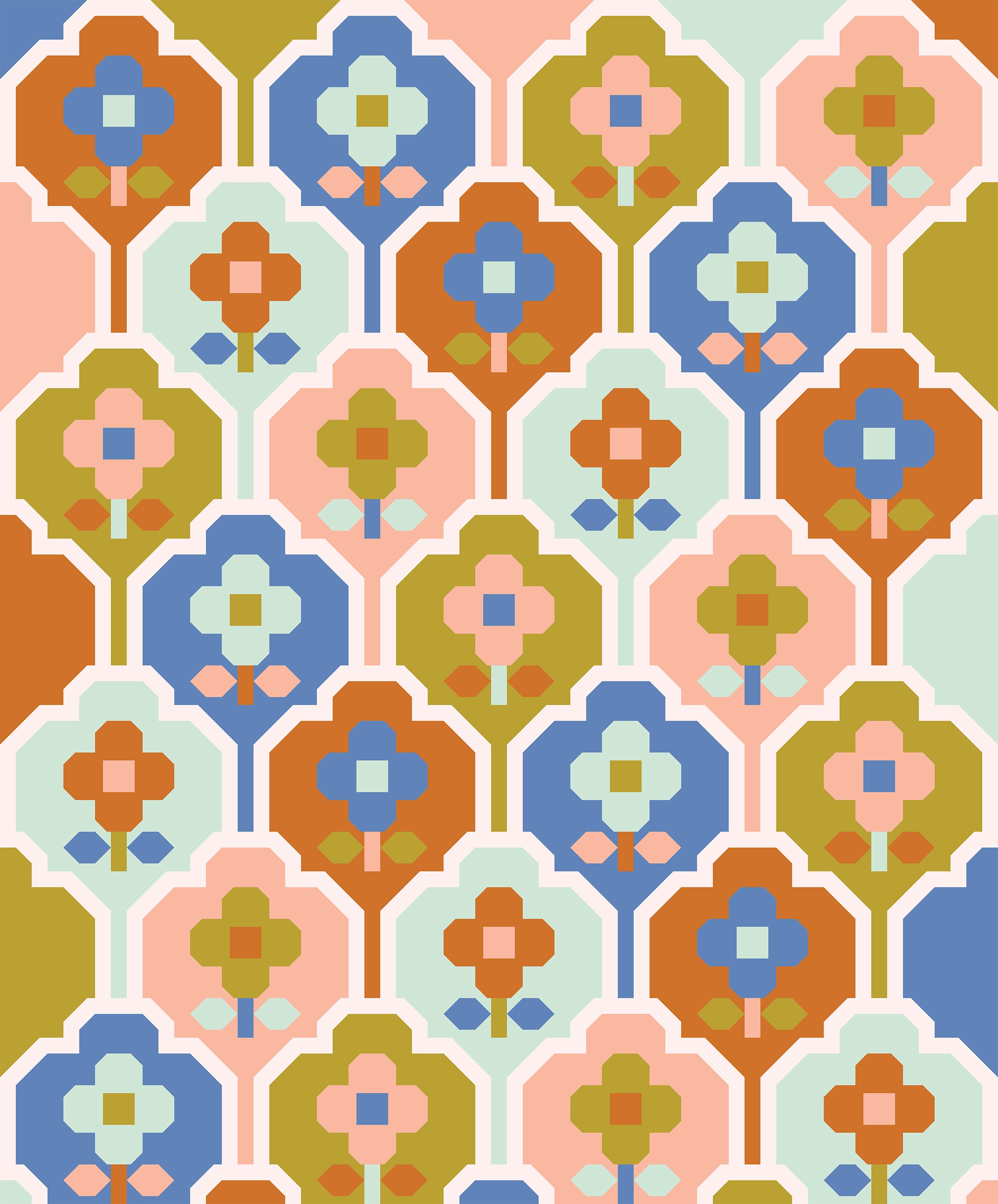Wallflower Quilt Pattern - Pen + Paper Patterns