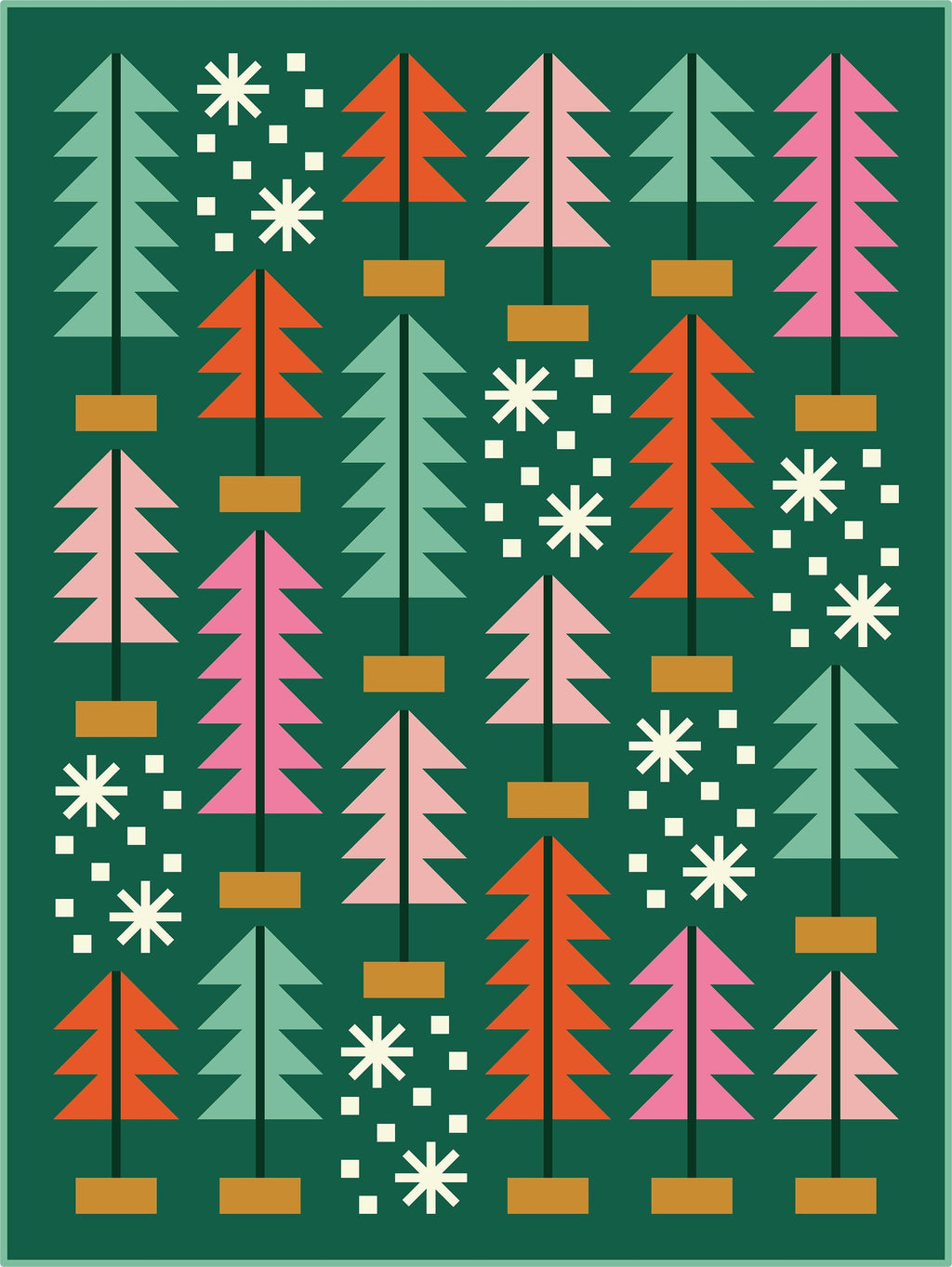 NEW RELEASE All Spruced Up Quilt Pattern - Pen + Paper Patterns - Modern Quilt Design - Sewing Pattern - Hobby and crafts