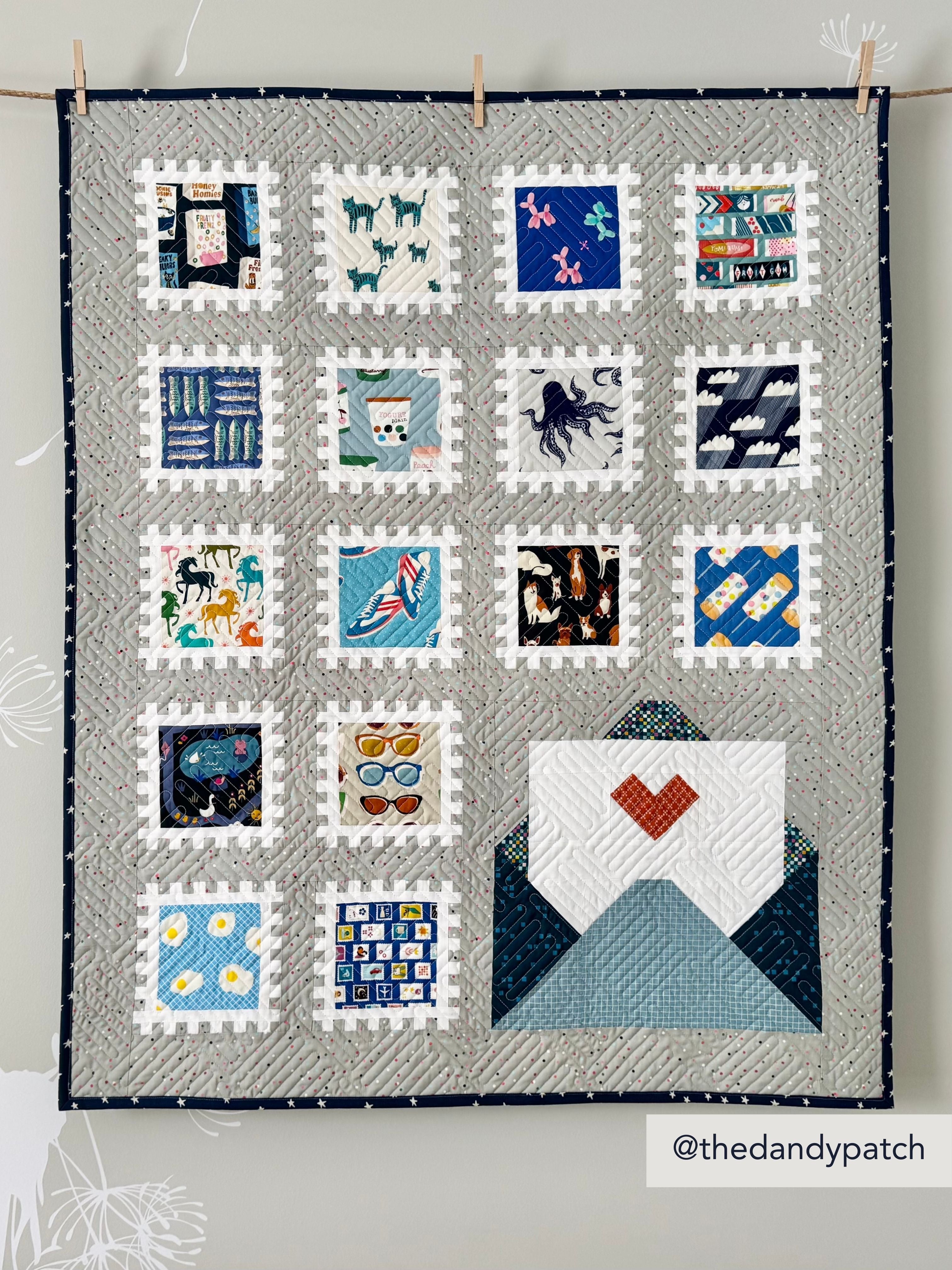 Happy Mail Quilt Pattern - Pen + Paper Patterns